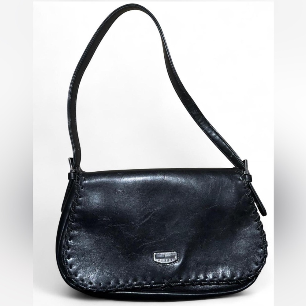 Guess Brown Leather Strap Hobo Bag